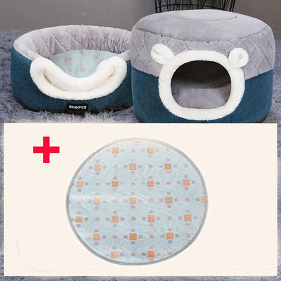 Cat Bed House Soft Plush Kennel