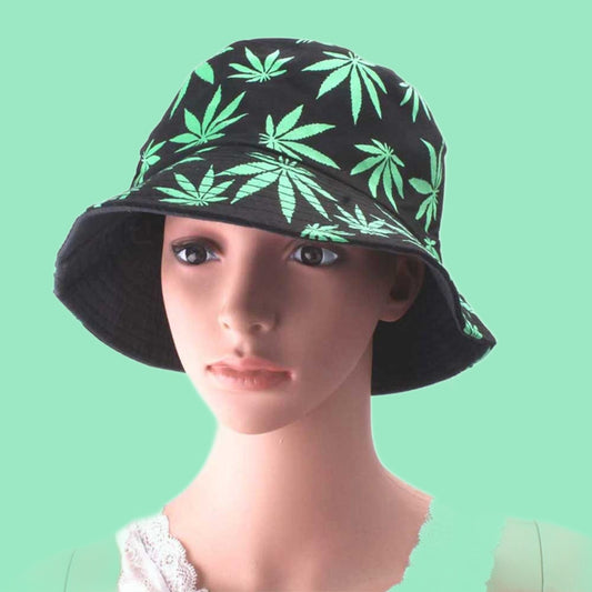 Bucket Hat Leaf Fishing Caps