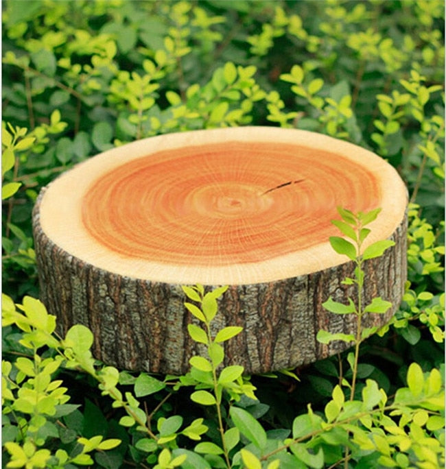 Stump Round Woods Soft Plush  Pillow