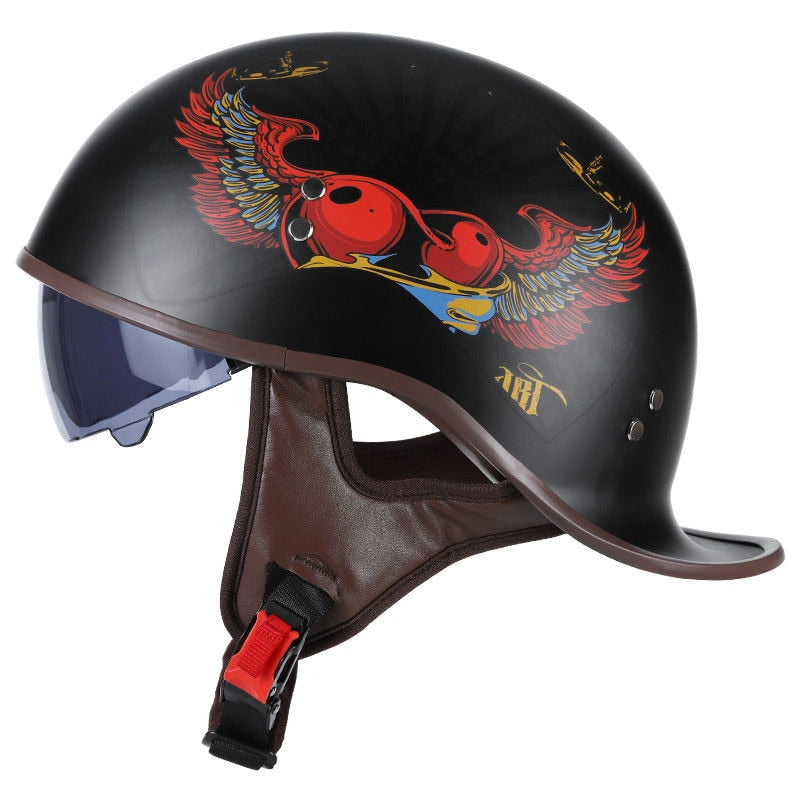 Retro Classic Half Face Motorcycle Helmet