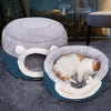 Cat Bed House Soft Plush Kennel 