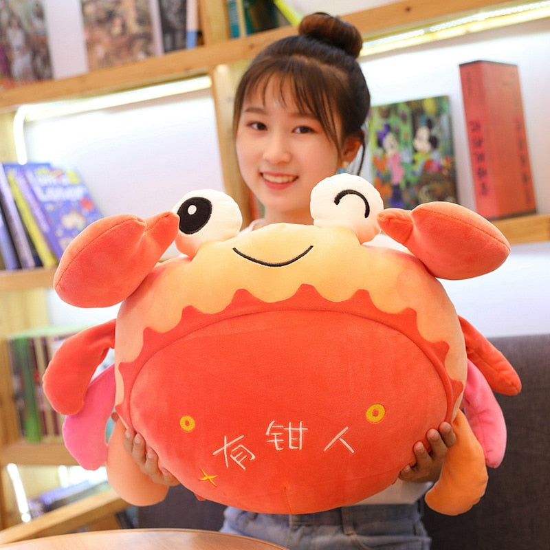 Cute Giant Stuffed  Crab Plush Pillows 