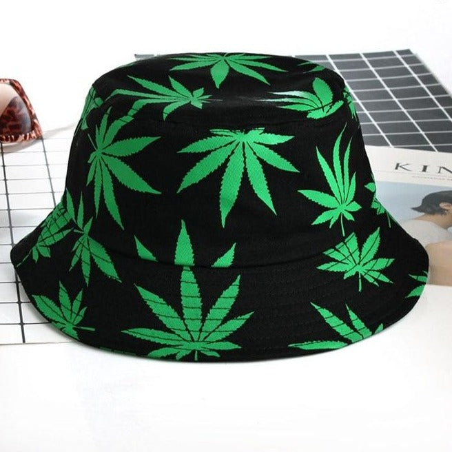 Bucket Hat Leaf Fishing Caps