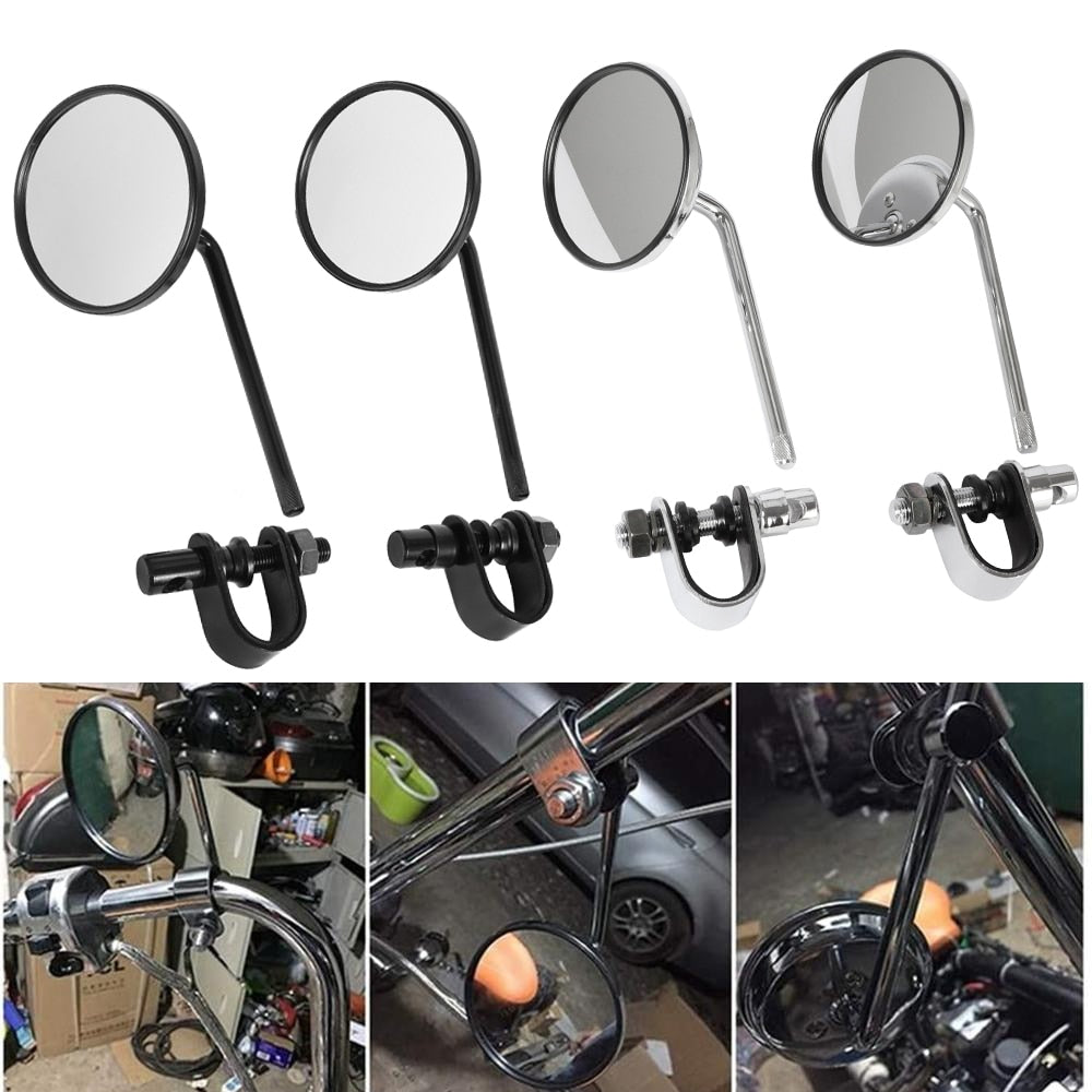 Retro Motorcycle Rear View Mirrors