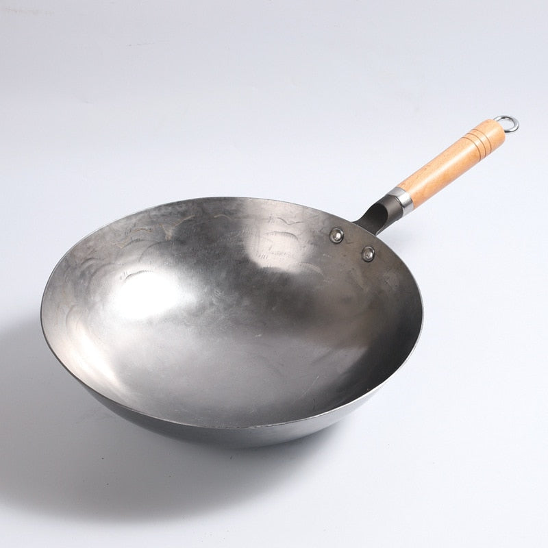 Traditional Chinese Handmade Iron Wok Non-stick