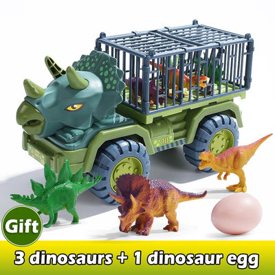 Pull Back Dinosaurs Transport  Car Truck