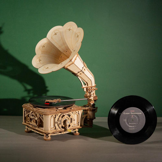 DIY Hand Crank  Wooden Gramophone  Assembly Kits  