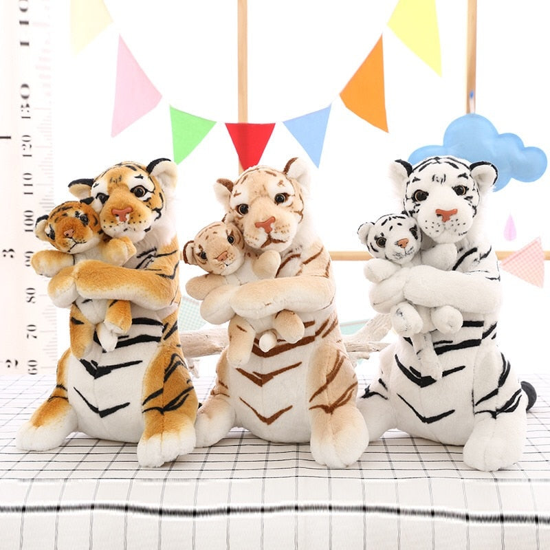 Cute Stuffed Animals Mother and Son Tiger Plush toys