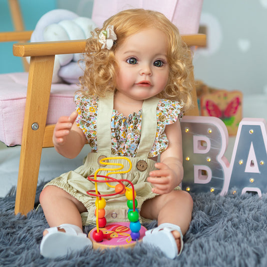 Cute 55CM  Reborn Toddler Girl Dolls