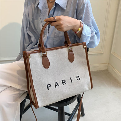 Canvas Tote Handbags French Style