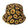 Bucket Hat Fisherman Caps Sunflower