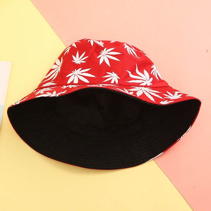 Bucket Hat Leaf Fishing Caps