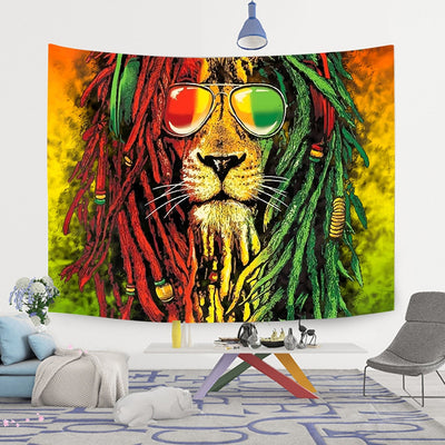 Tapestry Wall Hanging Lion Bob Marley Room Decor