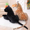 Giant stuffed animals  Black Panther Leopard Yellow White Tiger Plush Toys - Goods Shopi