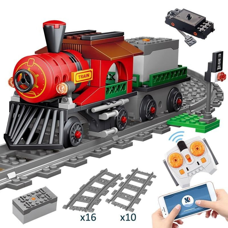 Building Block Remote Control Electric Train