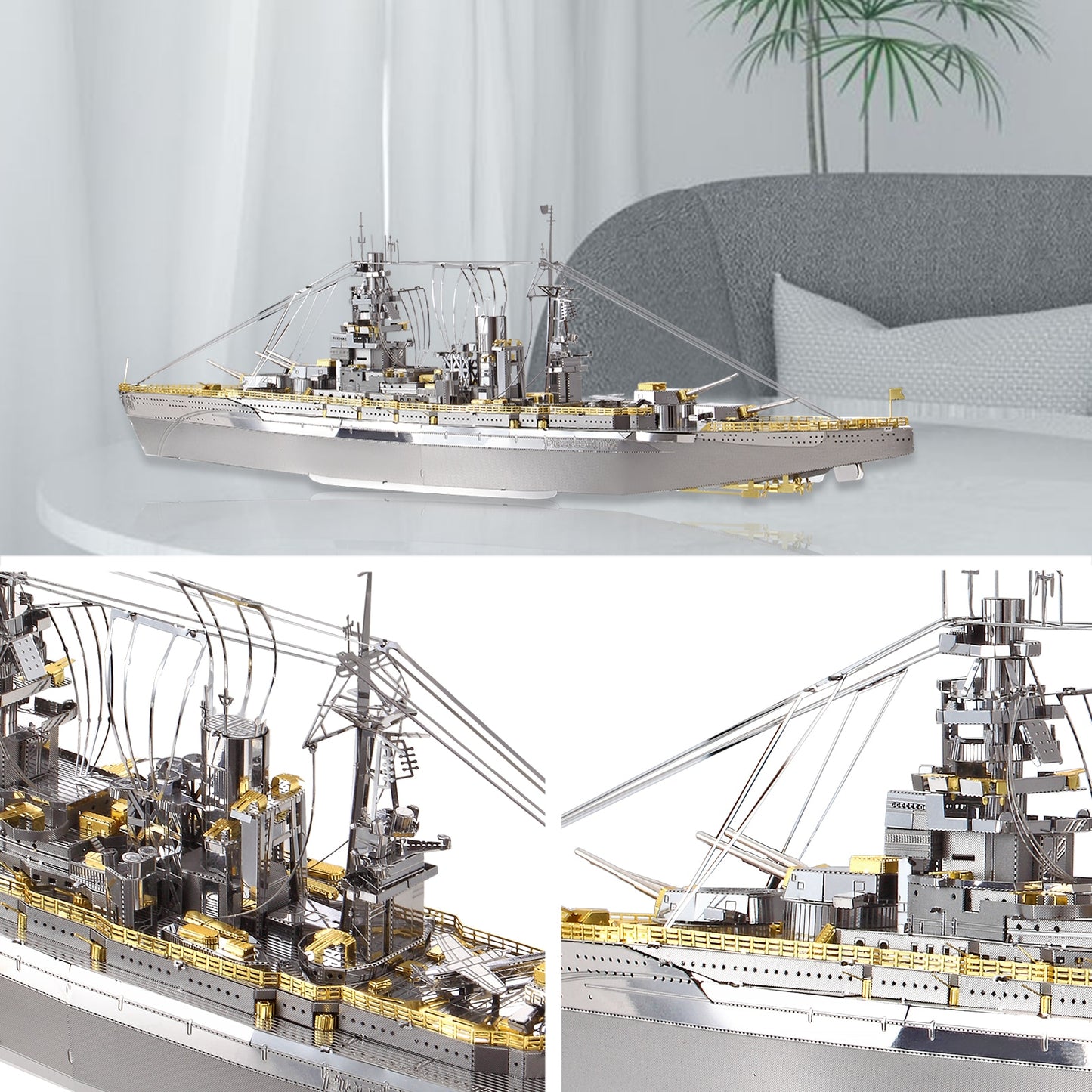 Metal Puzzle  Nagato Class Battleship Model Building Kits