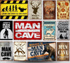 Man cave ideas Vintage Metal Tin Sign - Goods Shopi