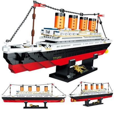 Maritime Transport Building Blocks Titanic Assembly Toy
