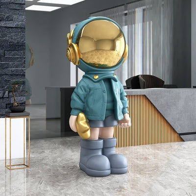 Large Astronaut Boy Sculptures Home Decor