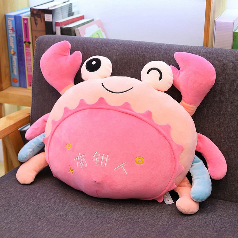 Cute Giant Stuffed  Crab Plush Pillows 