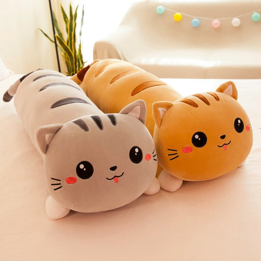 Giant cat pillow plush toy squishy stuffed - Goods Shopi