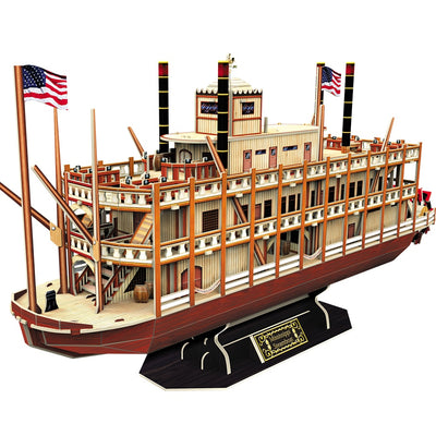 Mississippi Steamboat Vessel Puzzle Building Kits