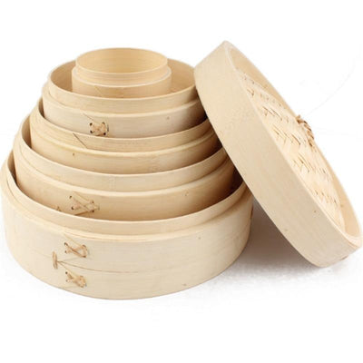 Bamboo Steamer Cooking Food