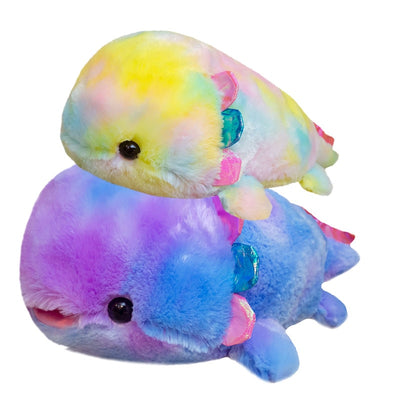 Cute Stuffed Animals Axolotl Fish Plush toy Rainbow Colour
