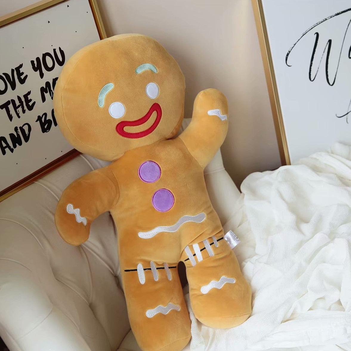 Cute Gingerbread Man Pendant Stuffed Plush Toys