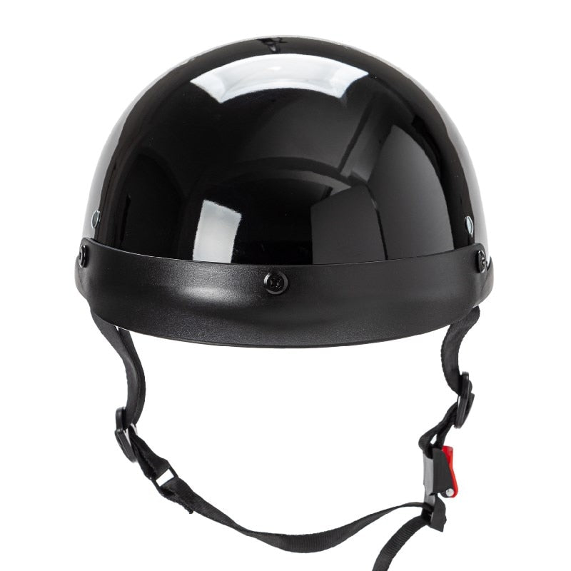 Black Half face motorcycle helmet