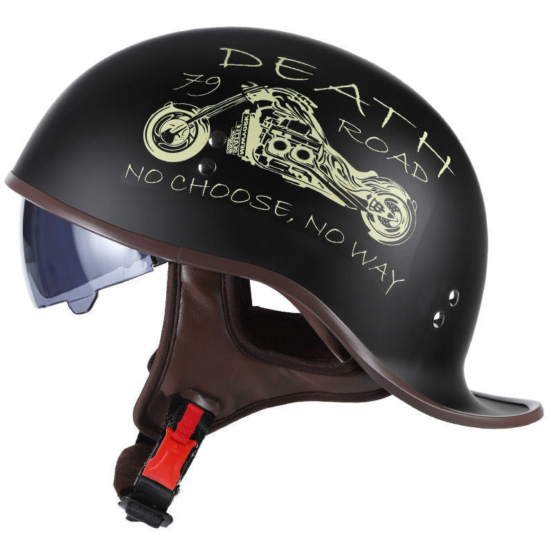 Retro Classic Half Face Motorcycle Helmet