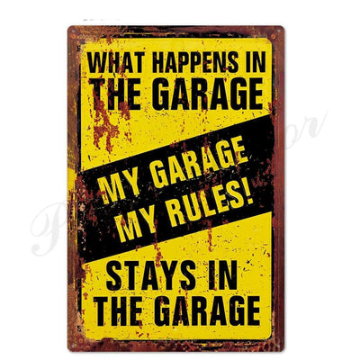 Garage Man Cave Ideas Tin Sign wall Decor - Goods Shopi