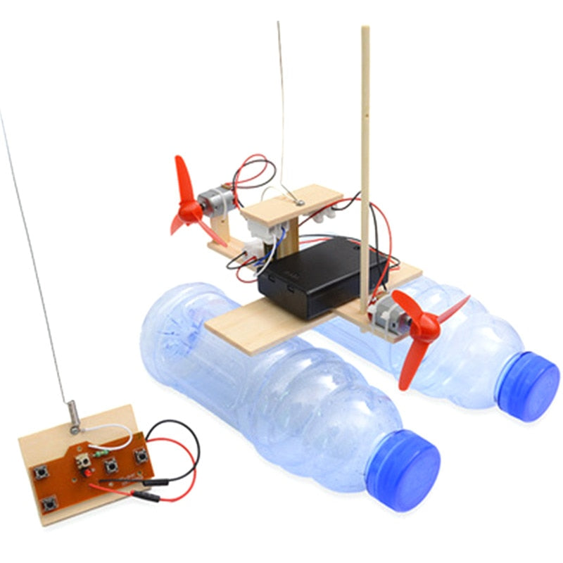 DIY Science Toy  Remote Control Airboat Kits