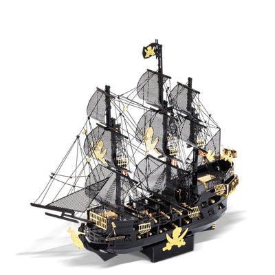 DIY 3D Metal Puzzle Black Pearl Model Building Kits