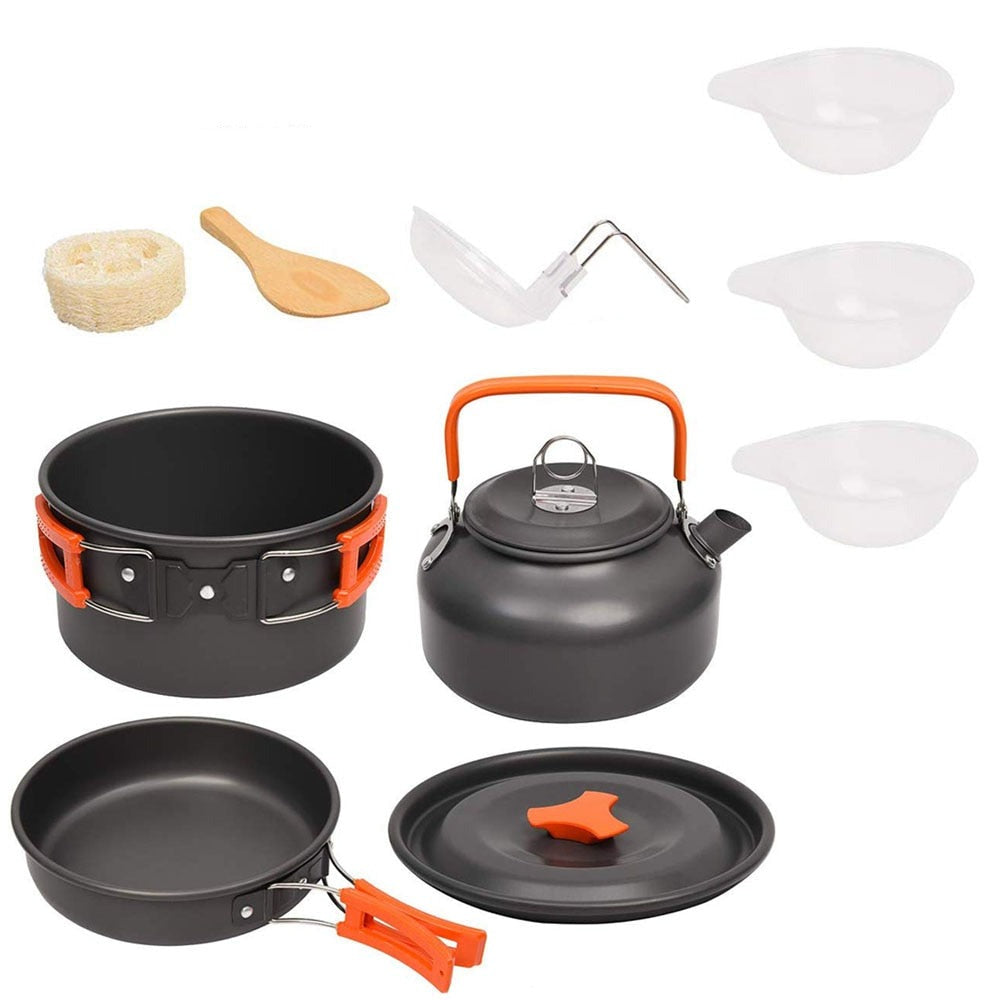 Outdoor Camping Aluminum Cookware Set