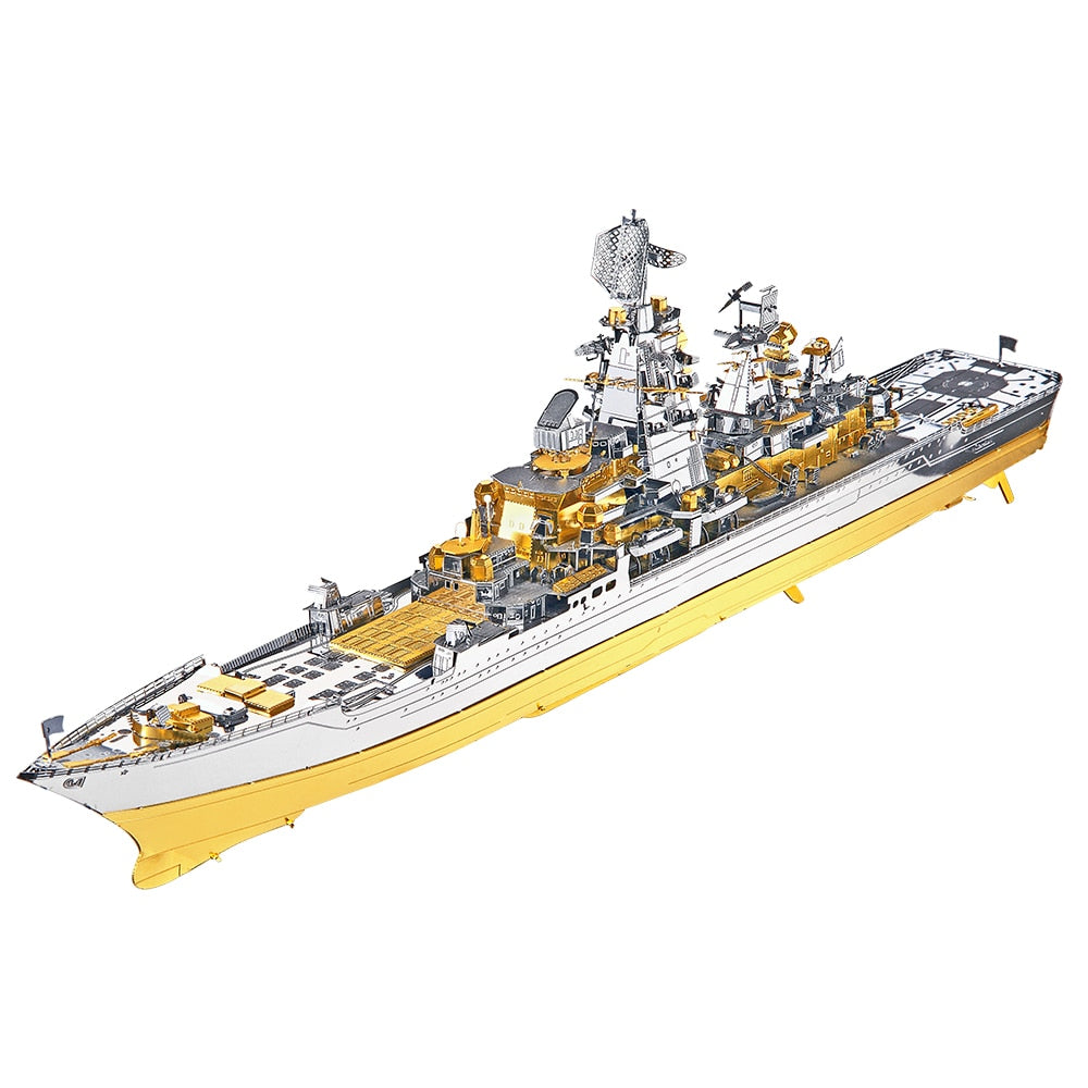 Metal Puzzle Russian Battlecruiser Pyotr Model Building Kits