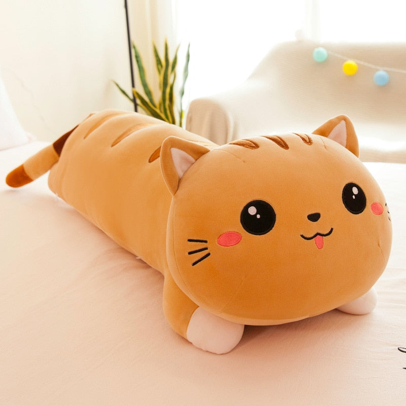 Giant cat pillow plush toy squishy stuffed - Goods Shopi