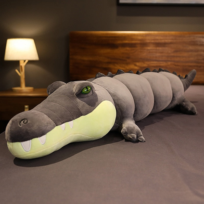 Large Crocodile Alligator  Stuffed PlushToy Pillow