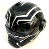 Bright Black motorcycle helmet Black panther