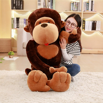 Giant monkey stuffed animal Gibbon Orangutan plush toy