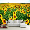 Mural Wallpaper Sunflowers Nature Landscape - Goods Shopi