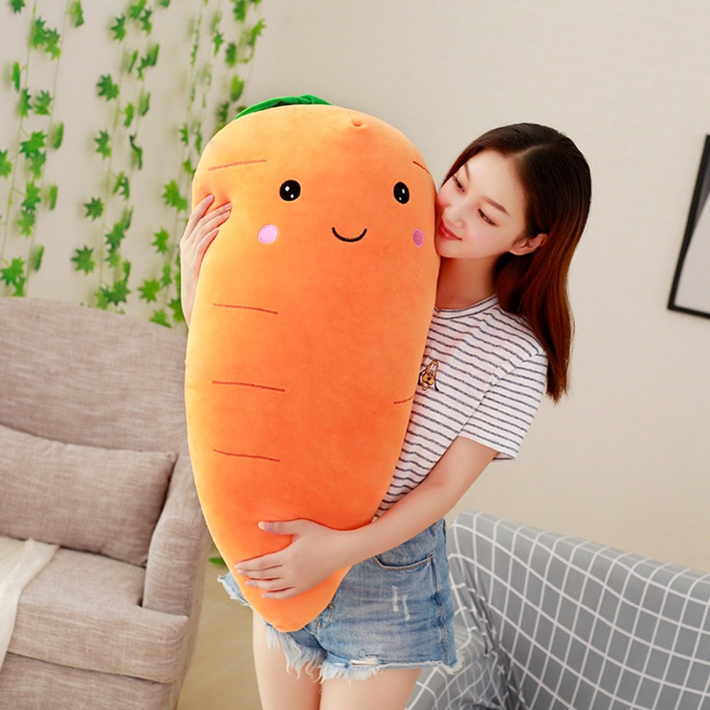 Giant Stuffed Carrot Plant Plush Toy Soft Pillow - Goods Shopi