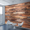 3D Mural Wallpaper Retro Wood Grain Decor Papel - Goods Shopi