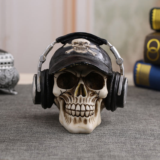 Skull Craft Headphone Statue Home Decor - Goods Shopi