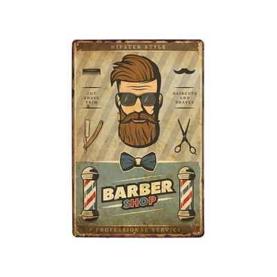 Man cave ideas Vintage Barber shop decor Metal Signs - Goods Shopi