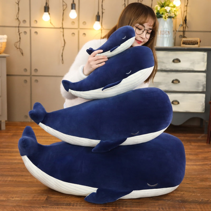 Giant stuffed animals Cuddly Whale Plush Toy - Goods Shopi