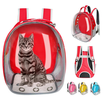 Breathable Cat Carrier Backpack  Bag Transparent Travel