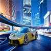 3D Wallpaper Mural Yellow Sport Car - Goods Shopi