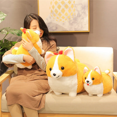Squishy Kawaii Giant Corgi Dog Plush Toy Stuffed - Goods Shopi