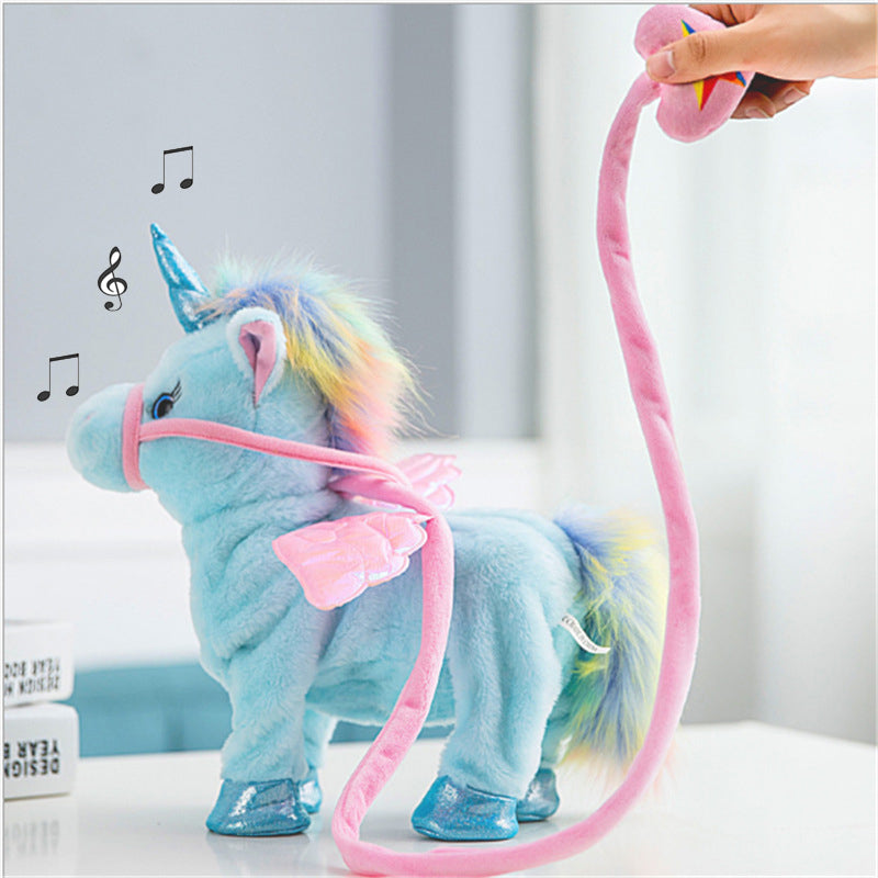 Giant Stuffed Unicorn Electric Walking Talking  Plush Toy - Goods Shopi